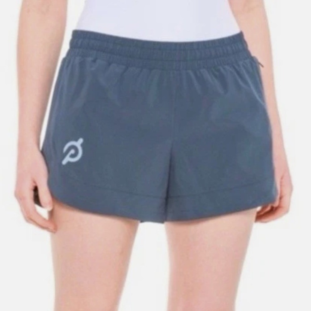 Peloton Womens Slate Gray Active Running Shorts with Liner Size 2X